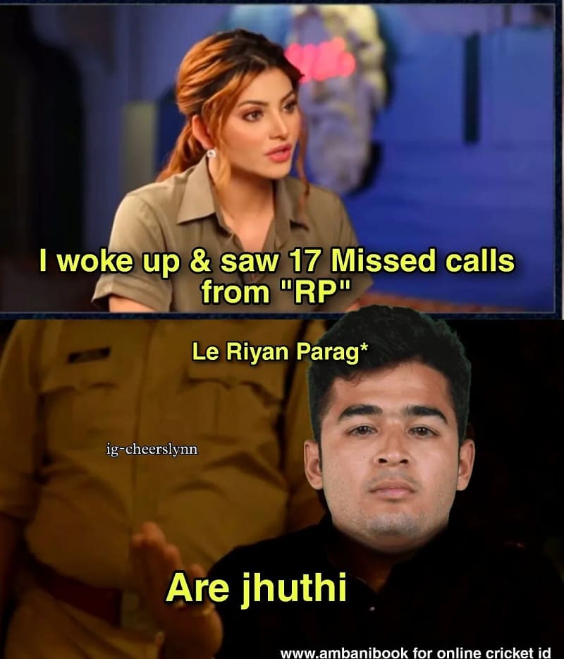 Rishabh Pant Urvashi Rautela memes