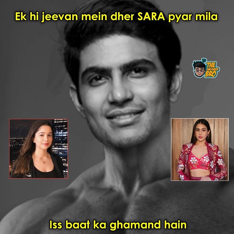 Subhman Gill Sara Ali Khan memes