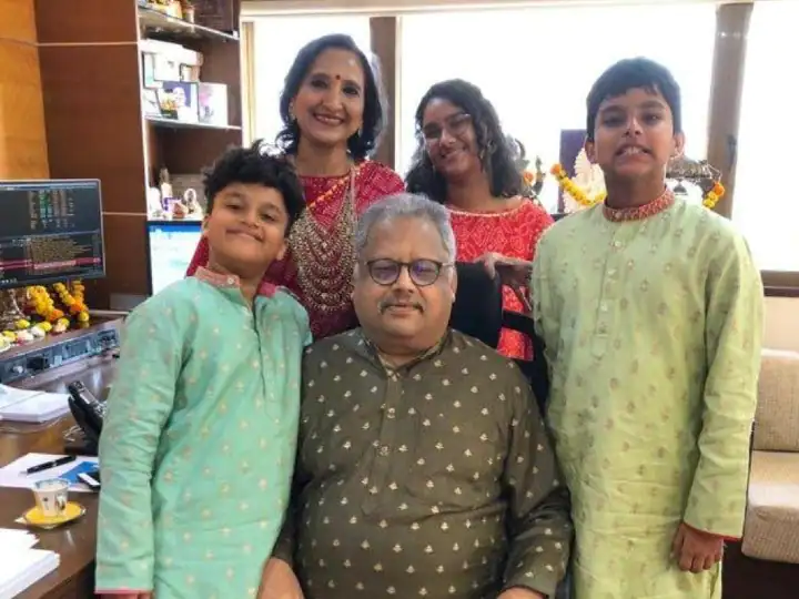 rakesh Jhunjhunwala wife and children