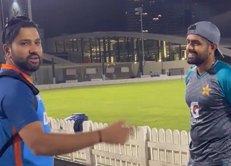 rohit sharma ask babar azam to marry