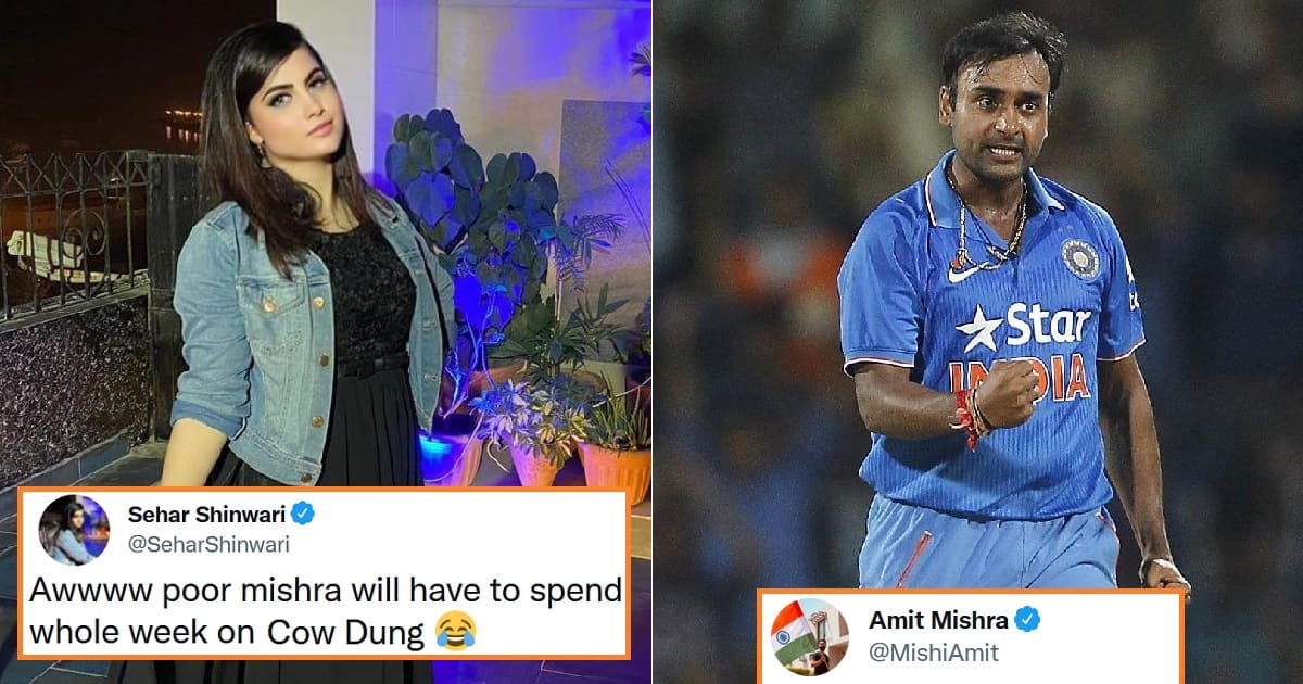 Amit Mishra's Epic Reply To Pakistani Actress For Her 'Eat Cow Dung' Comment