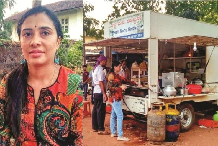 Anand Mahindra mangalore woman food truck