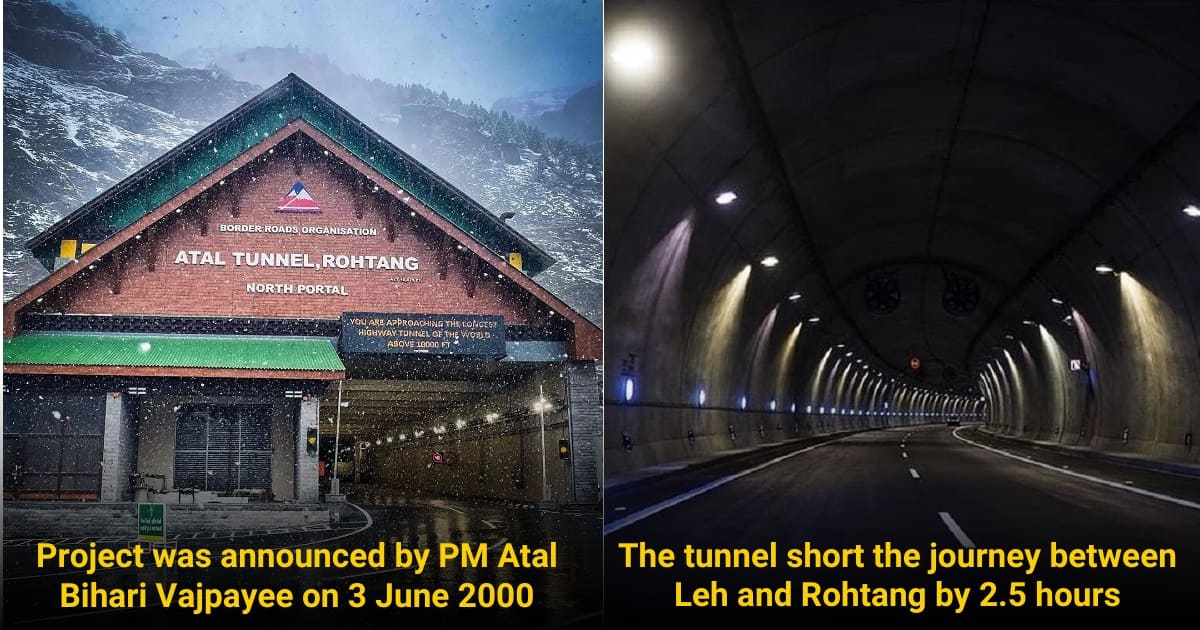 Atal Tunnel facts