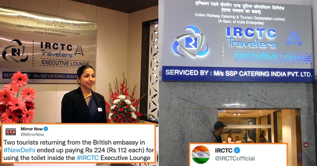 IRCTC charge Rs 224 for toilet