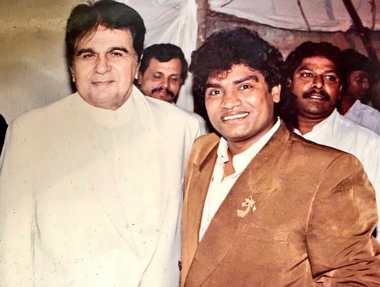 Johnny lever with Dilip Kumar