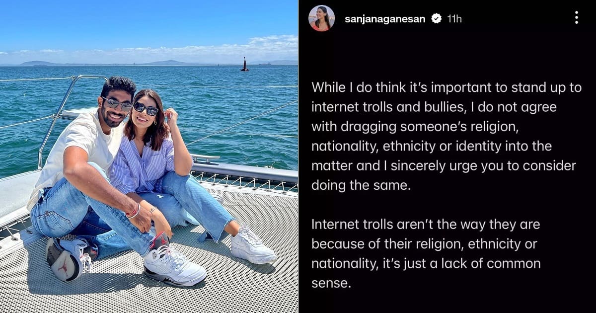 Sanjana Ganesan story troll