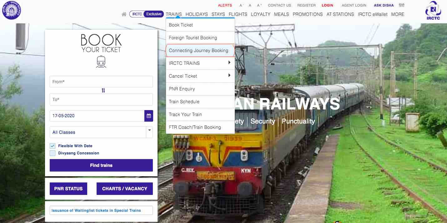 irctc ticket booking