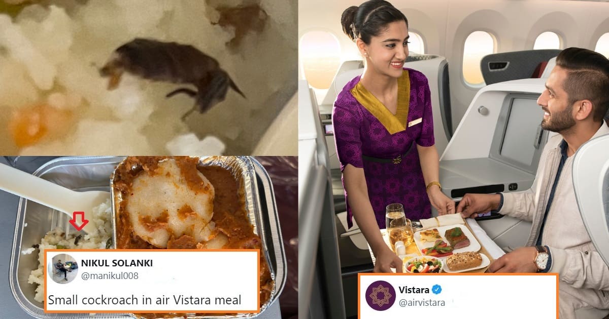 Air Vistara Responds After Passenger Complains About Cockroach In Food