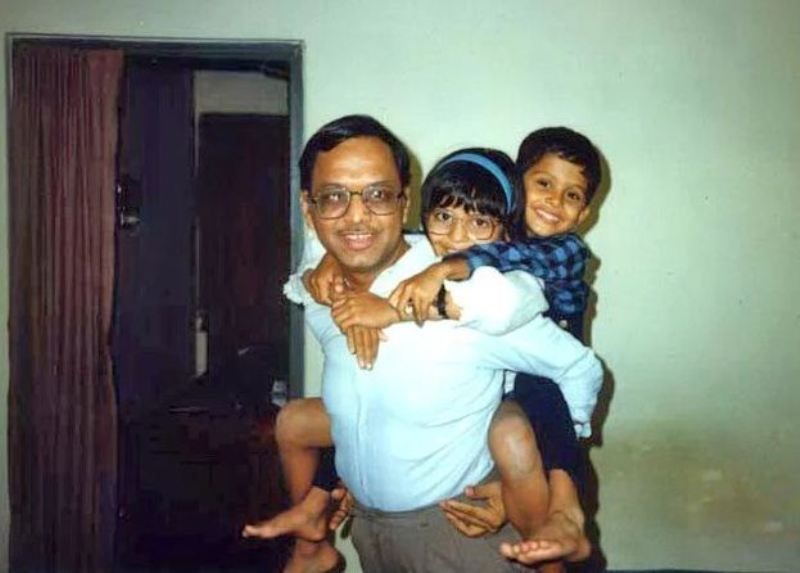 Akshata Murthy childhood photo