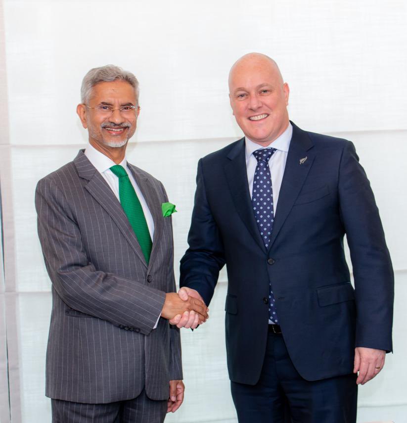 Dr. S. Jaishankar with New Zealand’s Leader of Opposition