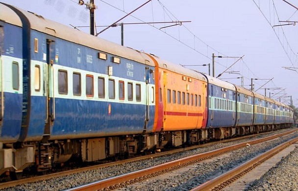 X mark on a indian railways passenger train