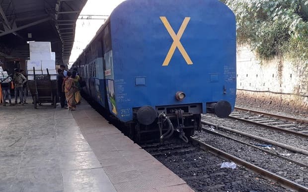why the X mark behind the train