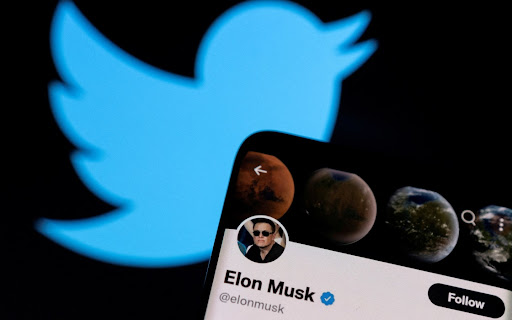 Elon musk blue tick twitter
