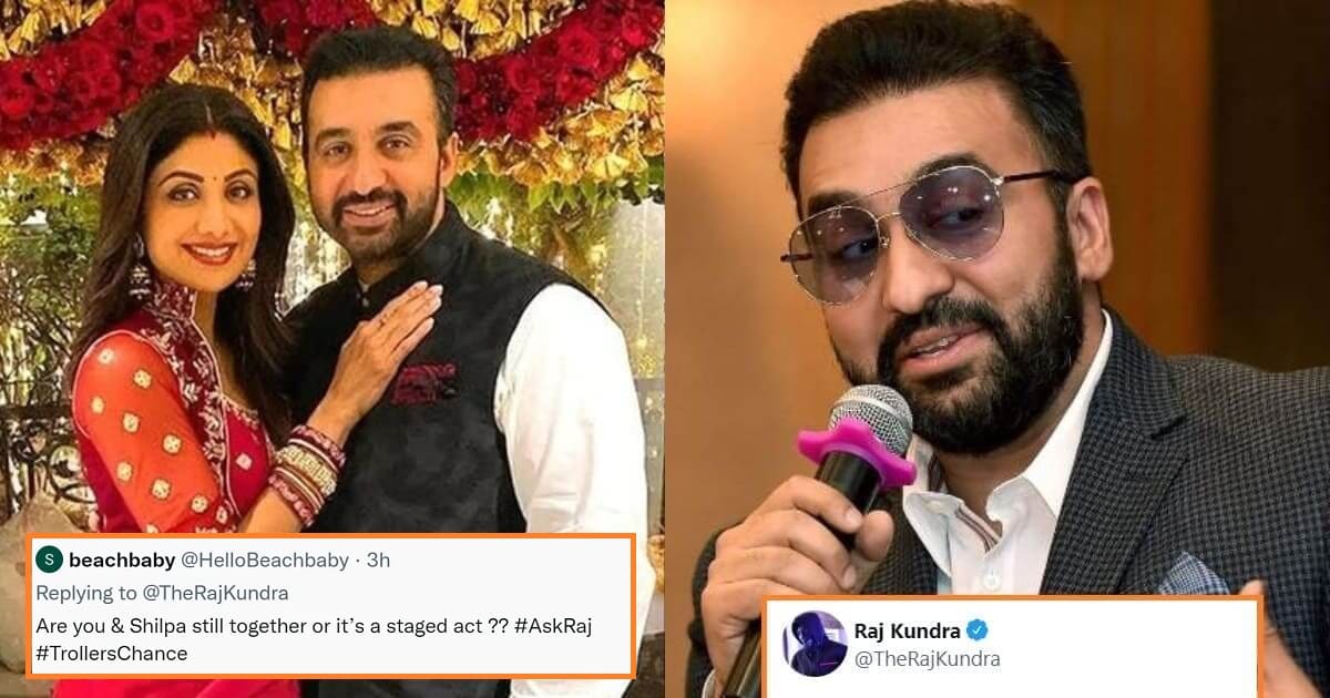 Raj Kundra's Savage Reply To A Troll Asking If His Marriage With Shilpa Shetty Is A Staged Act