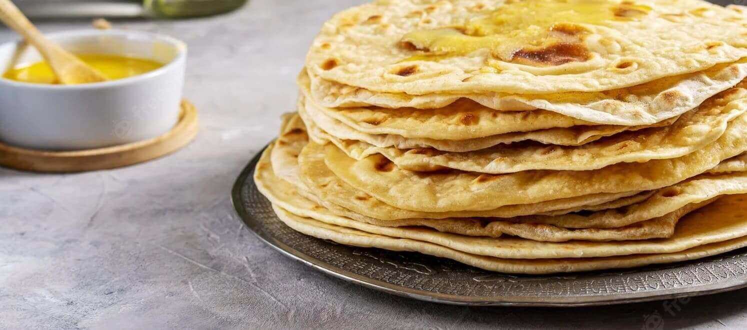 chapati-roti-made-with-butter-ghee