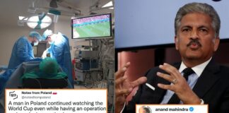 Man watches FIFA World while operation