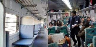 Railway passenger finds his seat doesn't EXIST