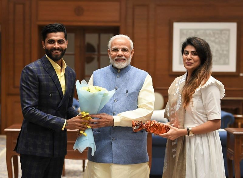 Rivaba Jadeja with PM Modi