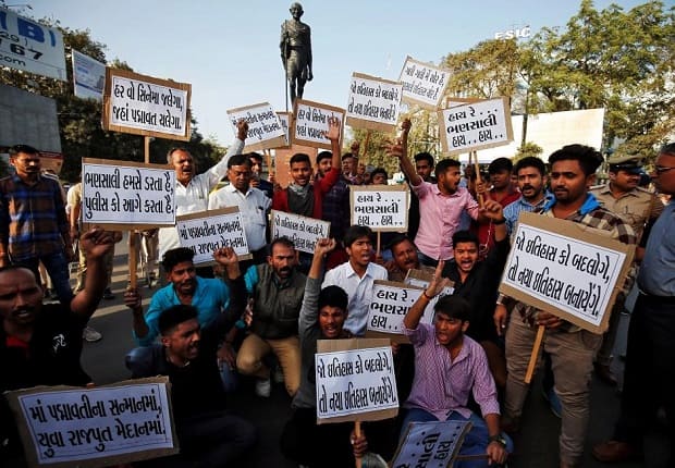 anti padmavat protest