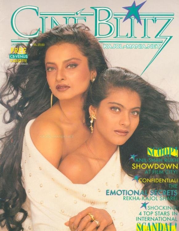 rekha and kajol cineblitz cover