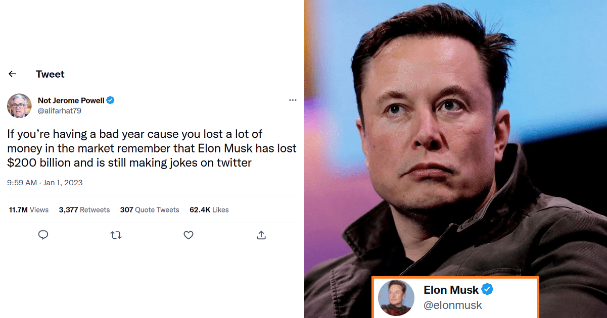 Elon Musk Mocked For Losing $200 Billion
