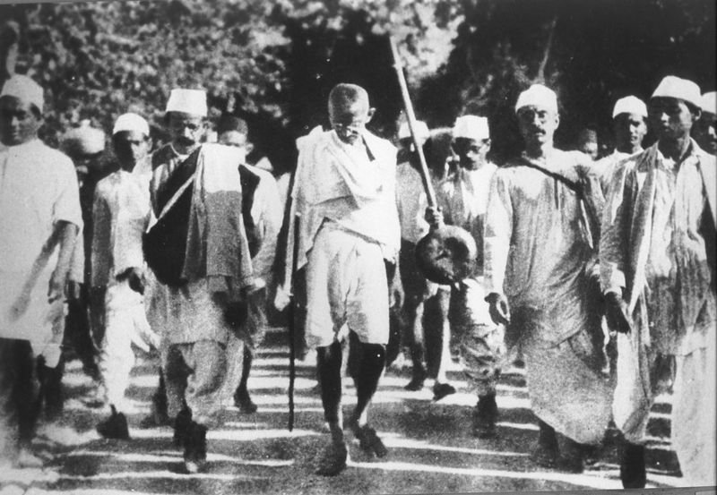  Gandhiji begins the Dandi March on 12th March, 1930