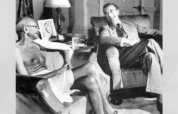 Just before Independence in 1947, Mahatma Gandhi was in Lord Mountbatten’s study in Rashtrapati Bhawan.