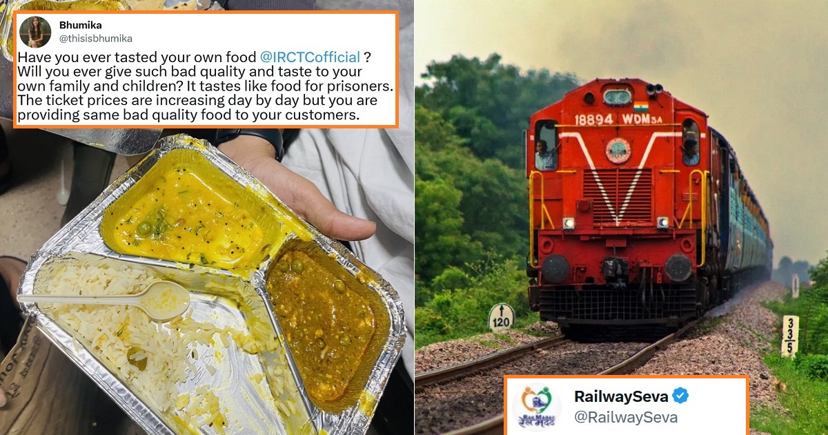 Passenger Complains About Train Food