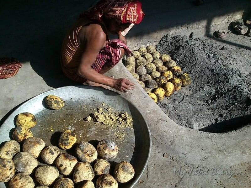 Traditional kitchen in Khole Ke Hanumanji Temple, Jaipur, Rajasthan