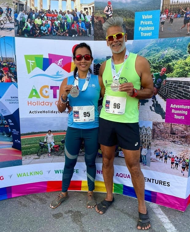 milind soman and ankita konwar