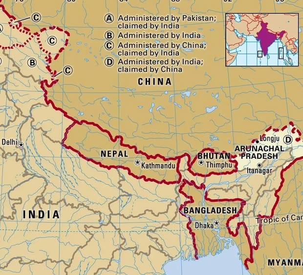 Arunachal-Pradesh map