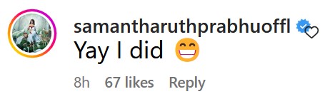 Samantha ruth Hindi
