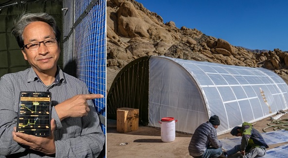 Sonam Wangchuk solar-powered portable military tent
