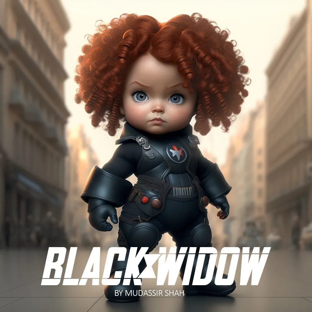 Baby Black Widow AI Generated