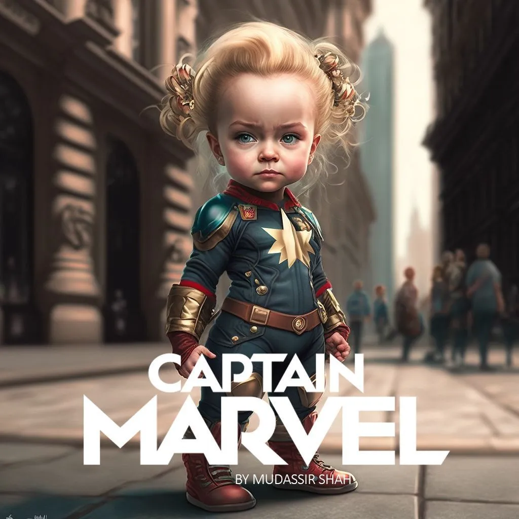 BabyCaptain Marvel AI Generated