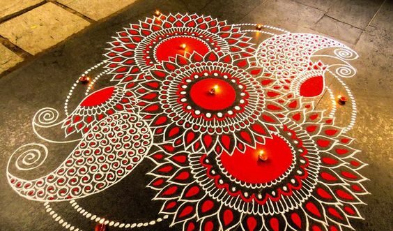 Big rangoli design ideas