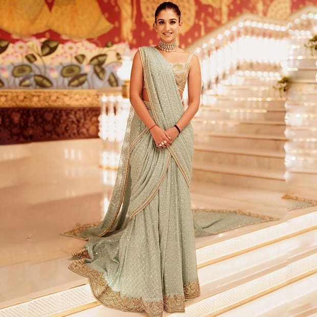 Dolly Jain draped Isha Ambani saree