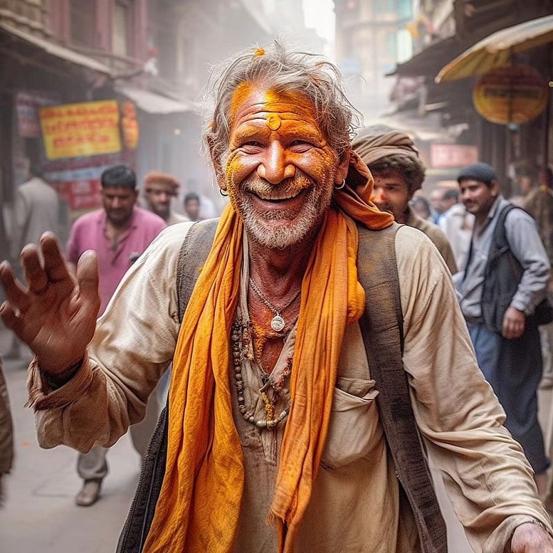 George Clooney as Indian Monk AI Pic