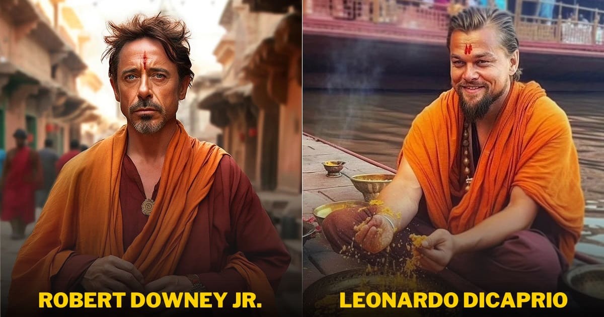 Hollywood Actors As Indian Monks