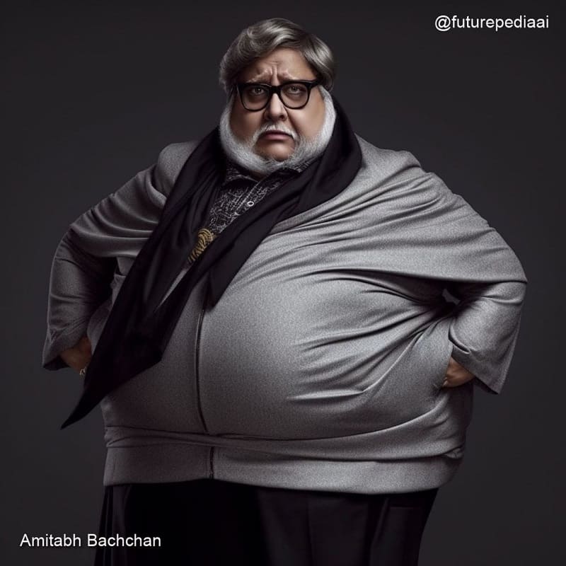 Indian Actors Oversized AI Photo - Amitabh Bachchan