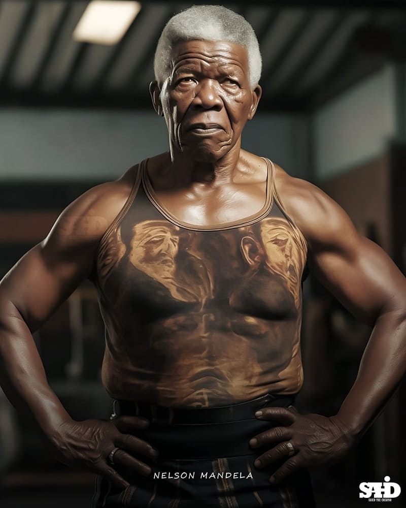 Nelson Mandela AI Photo