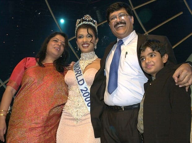 Priyanka Chopra parents - Dr. Ashok Chopra & Dr. Madhu Akhauri 