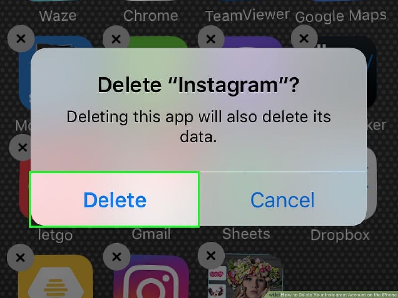 Uninstall Instagram App