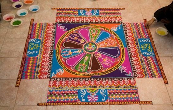 fancy rangoli design