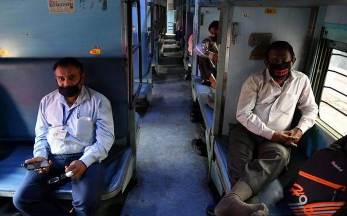 inside indian train