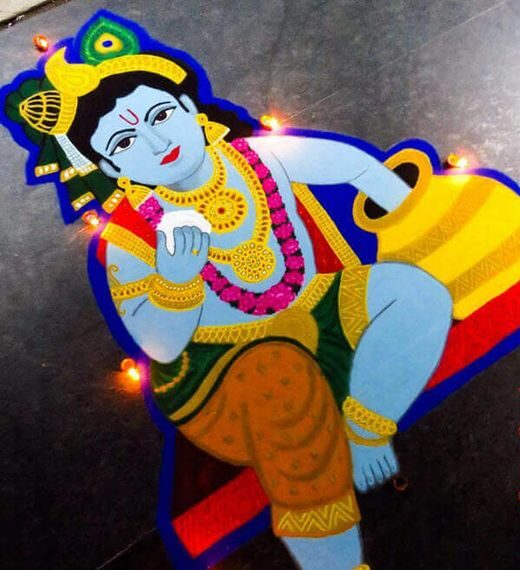 janmashtami rangoli design