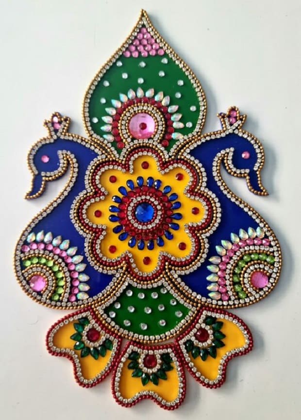 kundan rangoli design