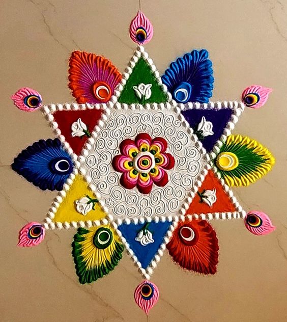 unique rangoli design