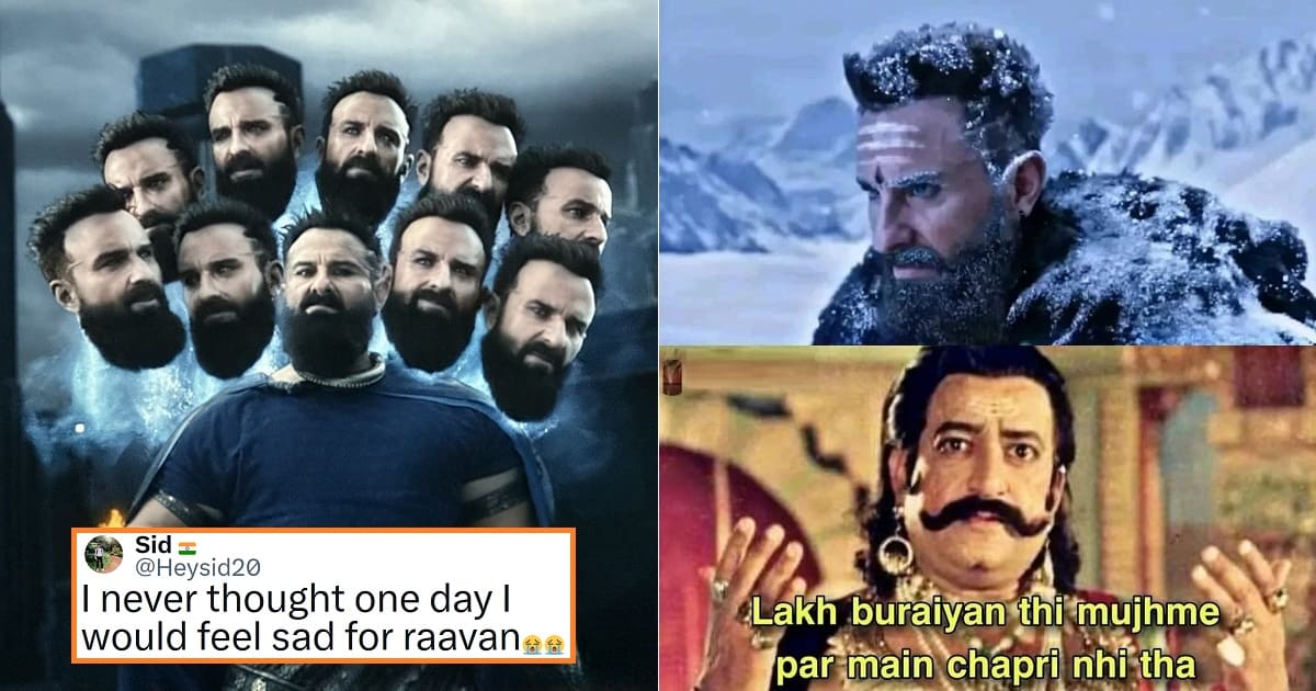 Saif Ali Khan's 10-Headed Ravan Look In Adipurush Sparks Meme Fest On ...