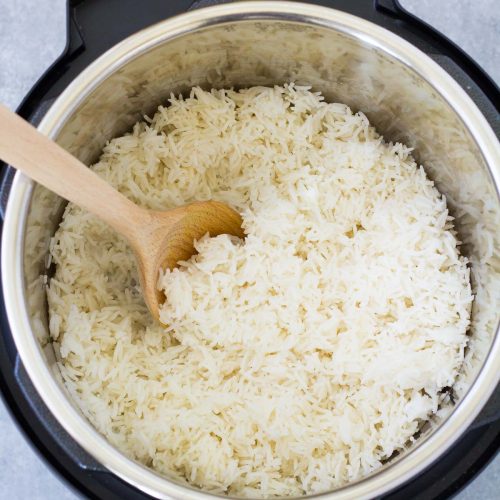 Rice in pressure cooker